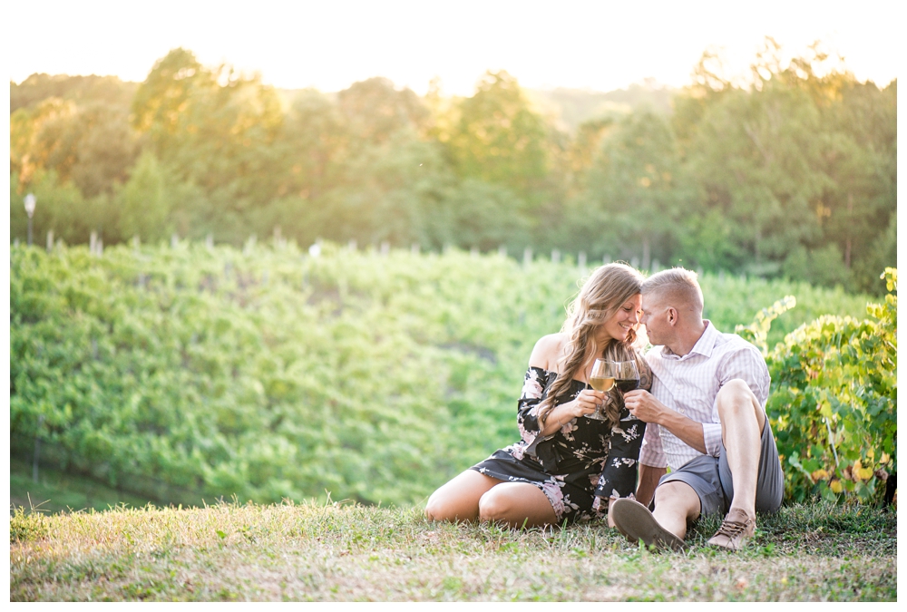Potomac Point Winery; Virginia Vineyard; Virginia Vineyard Engagement; Winery Engagement Session; Virginia is for Lovers; portrait locations; 