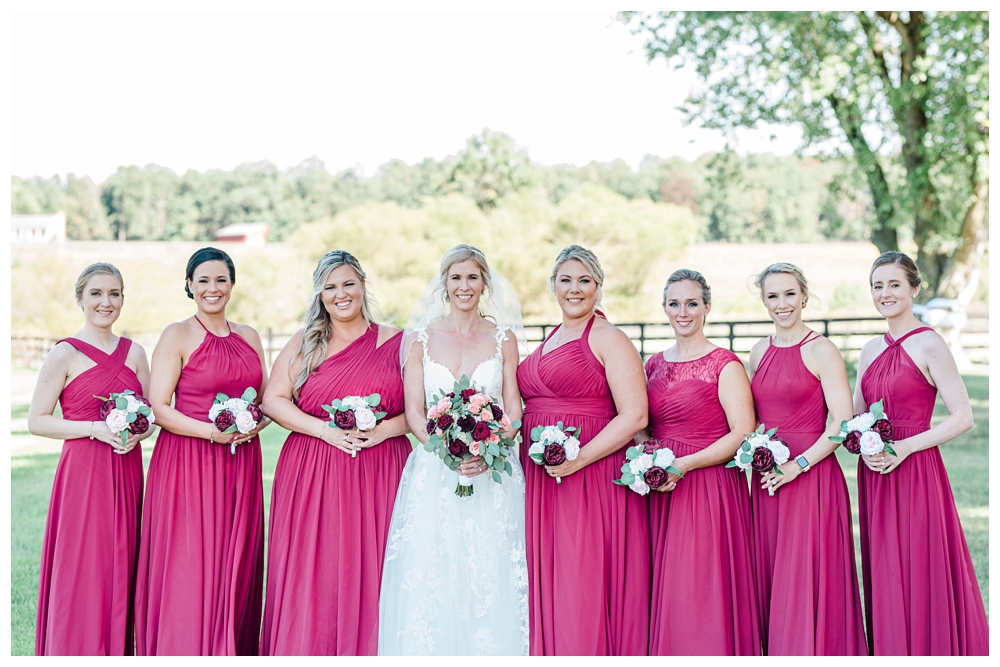 Bridal Party; East Lynn Farm; Virginia Wedding; Bride Tribe;
