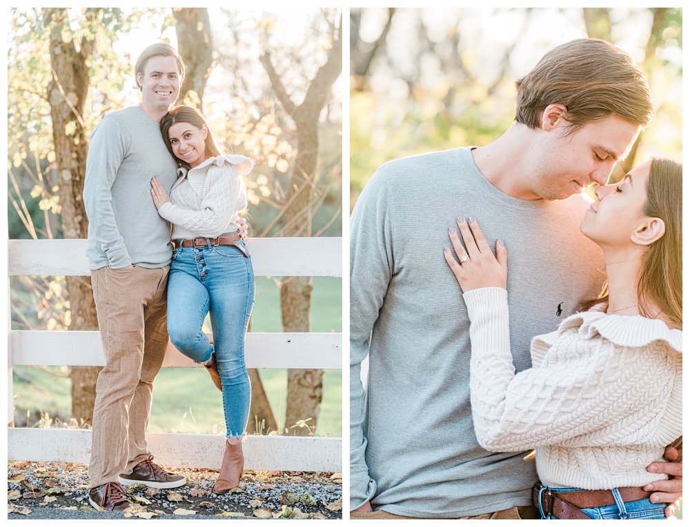 Fall Engagement Photos; Virginia Engagement Photographer; L'Auberge Provencale; Virginia Bed & Breakfast; Marriage Proposal;