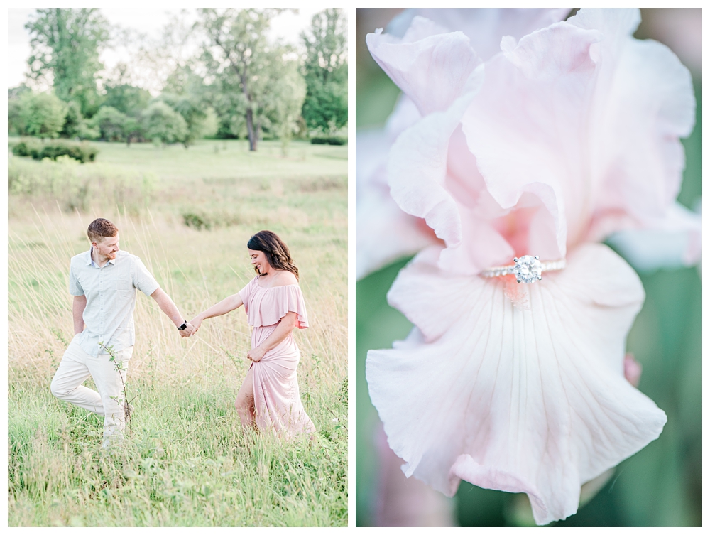 The State Arboretum of Virginia; Brooke Danielle Photography; engagement ring; blandy engagement photos;