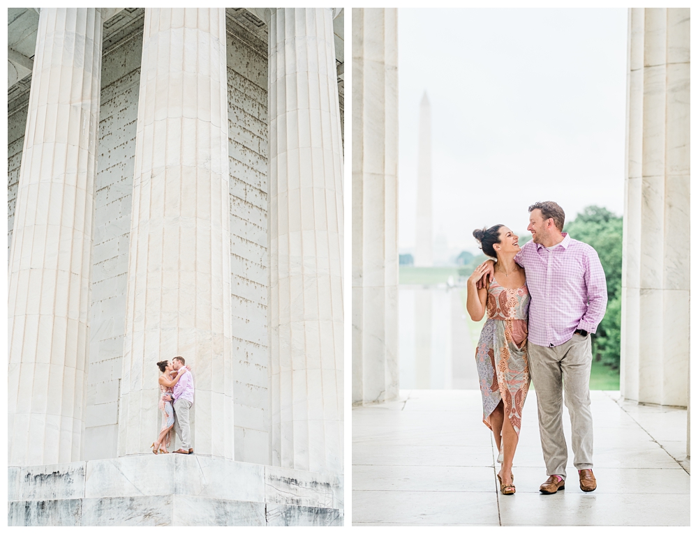 Lincoln Memorial engagement session; lincoln memorial; washington dc; washington dc engagement session; washington monument; dc engaged;