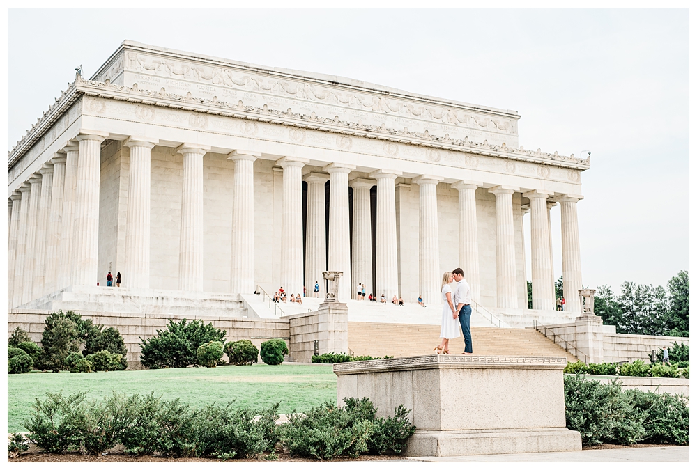 Lincoln Memorial, Lincoln Memorial Engagement Session, Reflecting Pool, Washington D.C. engagement session, DC Engagement Session, 
