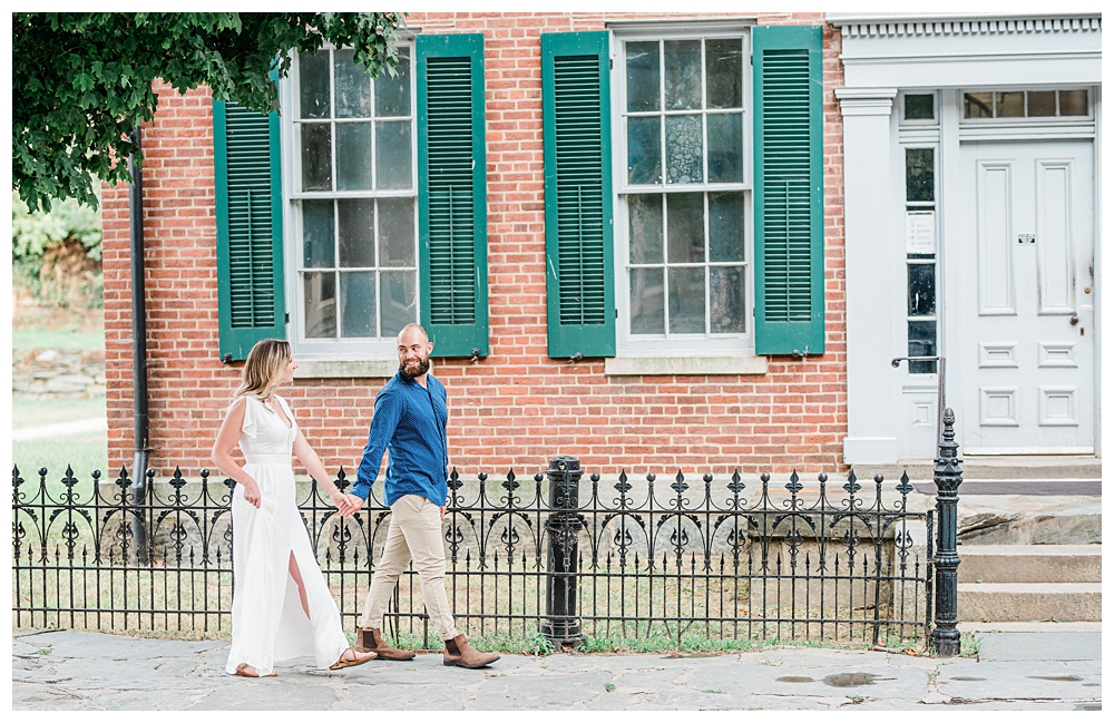 Downtown Harpers Ferry, Harpers Ferry engagement session, Jefferson Rock, WV Engagement Photographer, Harpers Ferry WV,