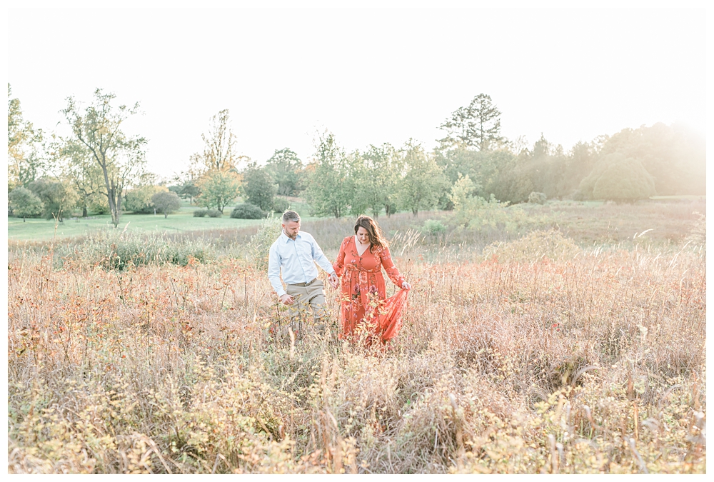 Fall engagement session; fall engagement photos; Brooke Danielle Photography; Blandy farm; Virginia State Arboretum; Blandy engagement session;