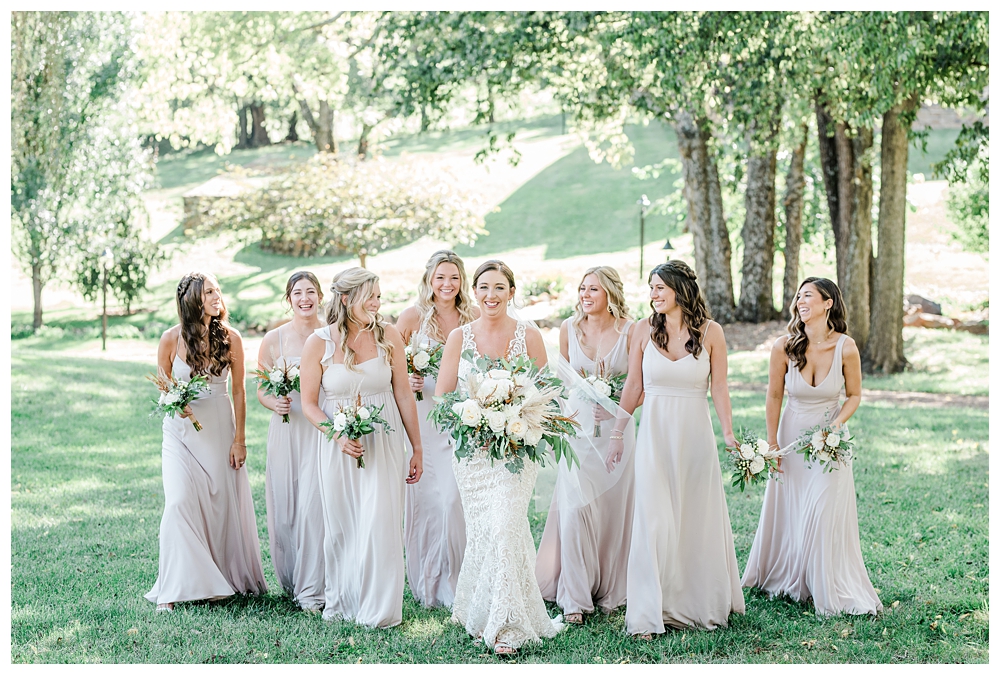 The Inn at Willow Grove, Willow Grove Wedding, Southern Weddings, Inn at Willow Grove, Virginia Wedding Venue, Virginia Bride, Virginia Weddings, bridal party, champagne wedding, bridesmaids,