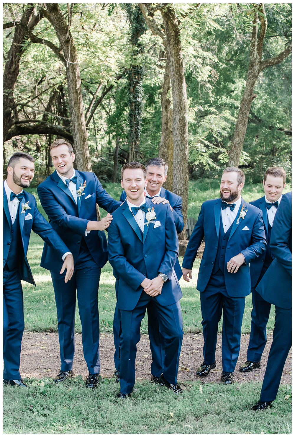 The Inn at Willow Grove, Willow Grove Wedding, Southern Weddings, Inn at Willow Grove, Virginia Wedding Venue, Virginia Bride, Virginia Weddings, bridal party, groomsmen, navy suits,