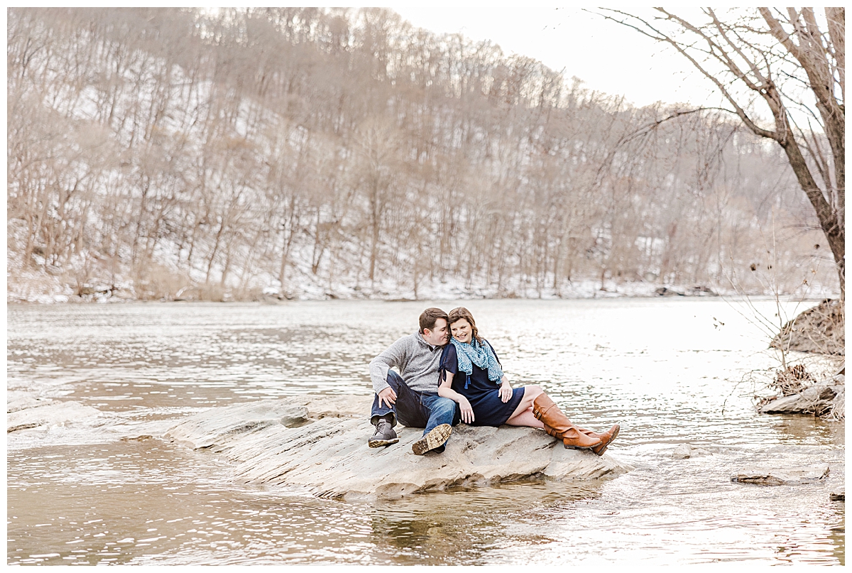 Harpers Ferry Engagement Session; West Virginia Engagement Photographer; Riverside Engagement Session; Brooke Danielle Photography;