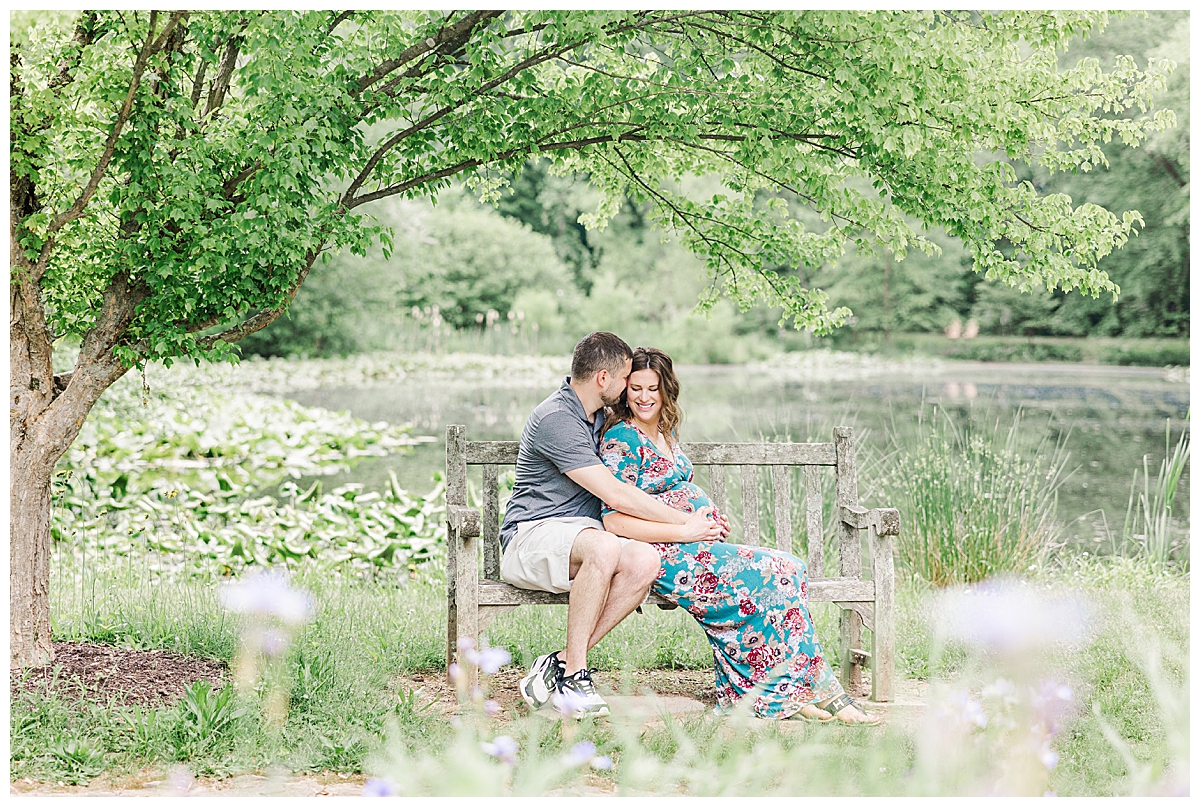Meadowlark Botanical Gardens; Maternity Photos; Virginia Portrait Photographer; Brooke Danielle Photography; Garden Maternity Photos;