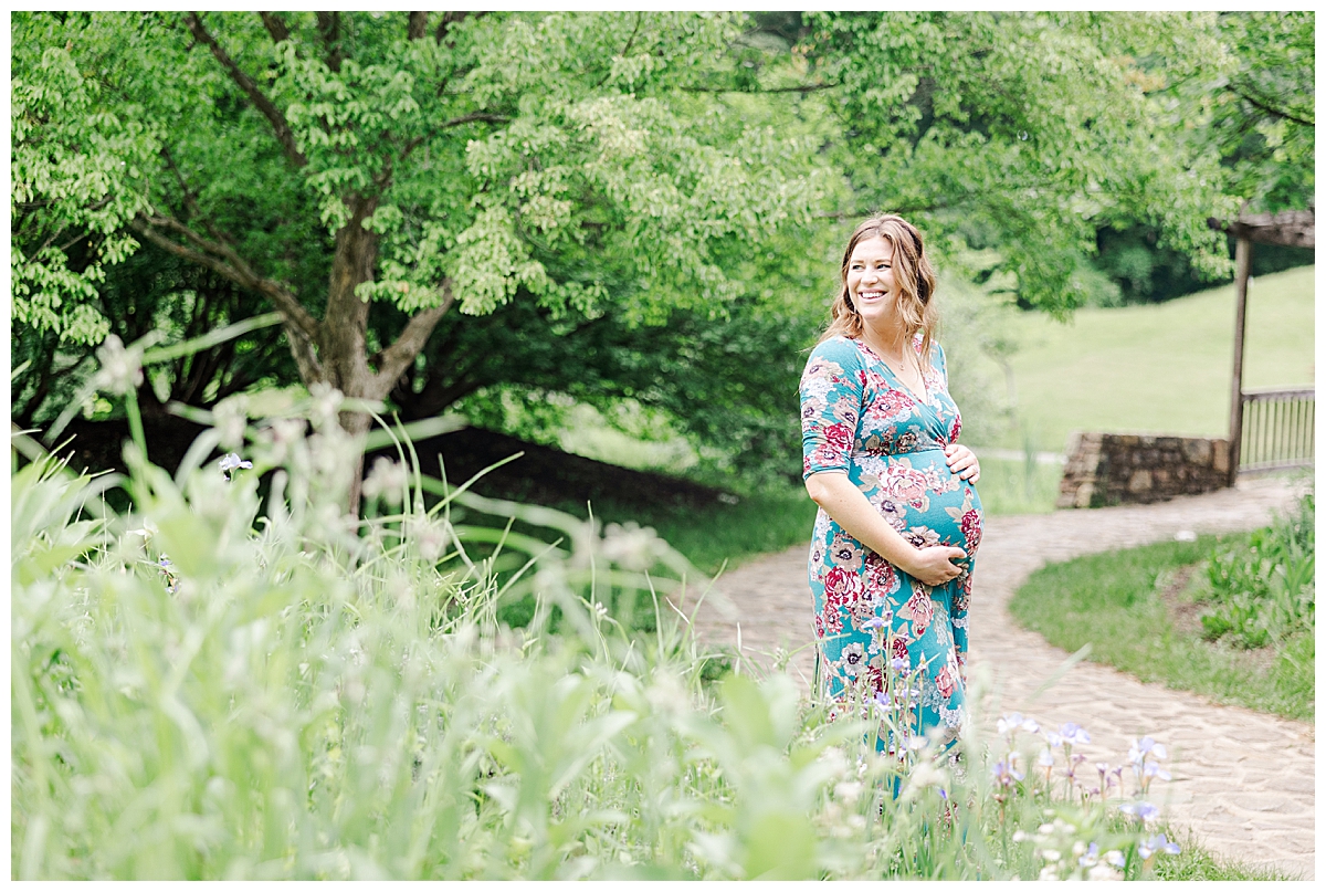 Meadowlark Botanical Gardens; Maternity Photos; Virginia Portrait Photographer; Brooke Danielle Photography; Garden Maternity Photos;