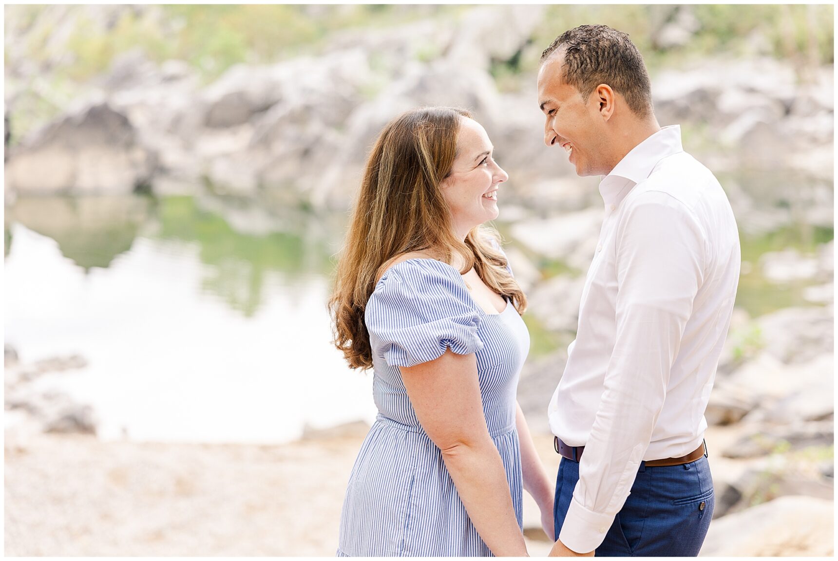 Great Falls Engagement Session; Great Falls Potomac Maryland; Virginia Engagement Photographer; Virginia Wedding Photographer; Brooke Danielle Photography; Rochelle & Christian;