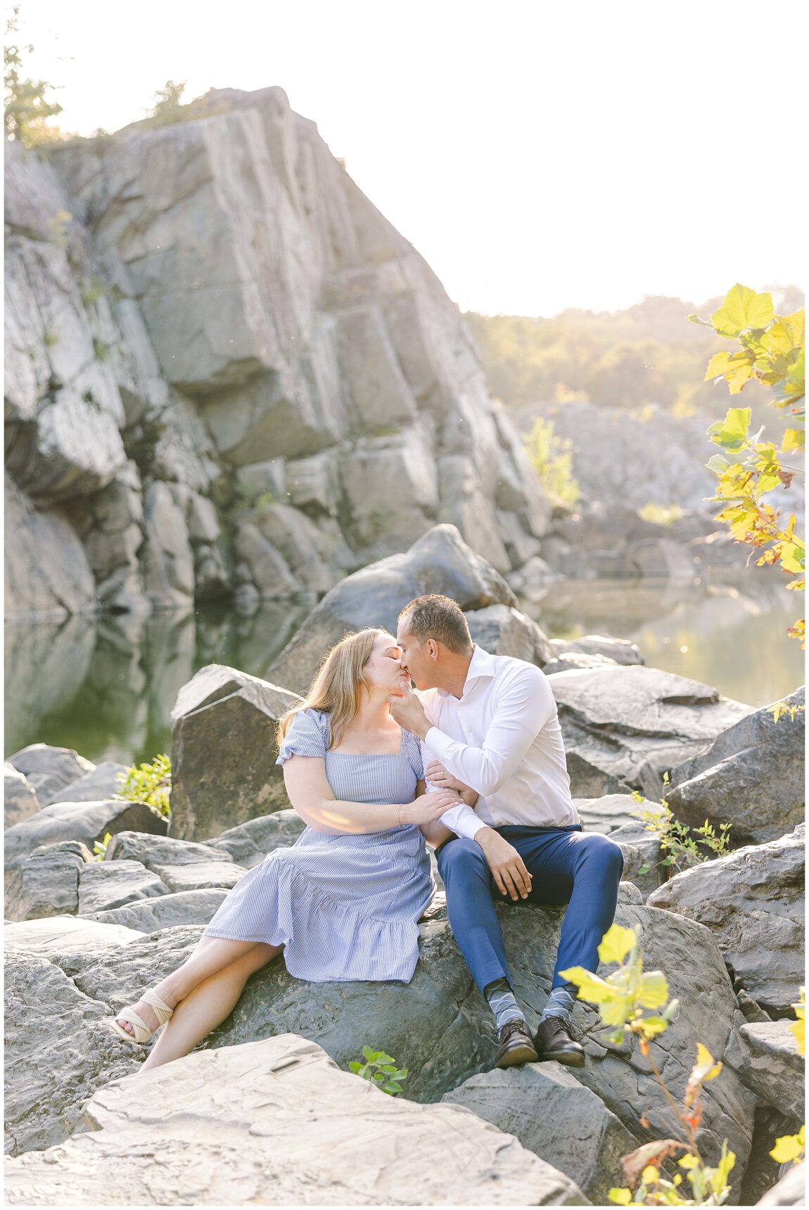 Great Falls Engagement Session; Great Falls Potomac Maryland; Virginia Engagement Photographer; Virginia Wedding Photographer; Brooke Danielle Photography; Rochelle & Christian;