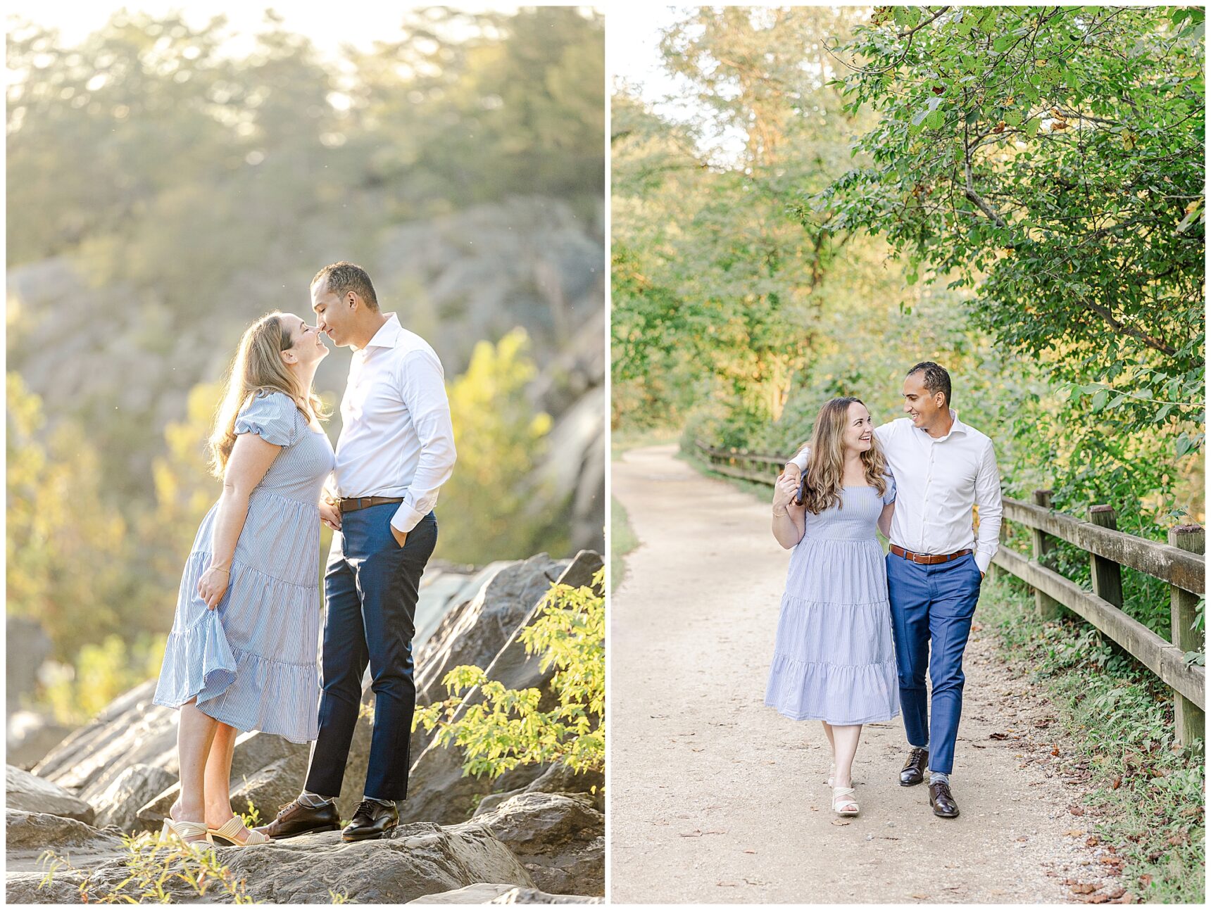 Great Falls Engagement Session; Great Falls Potomac Maryland; Virginia Engagement Photographer; Virginia Wedding Photographer; Brooke Danielle Photography; Rochelle & Christian;
