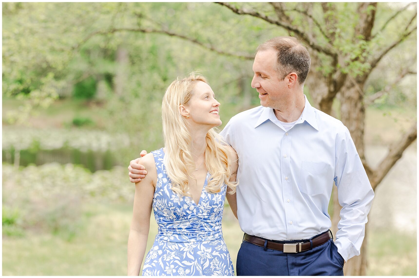 Virginia wedding photographer; Meadowlark Gardens; Brooke Danielle Photography; Katherine and Mike; Meadowlark Engagement Session;