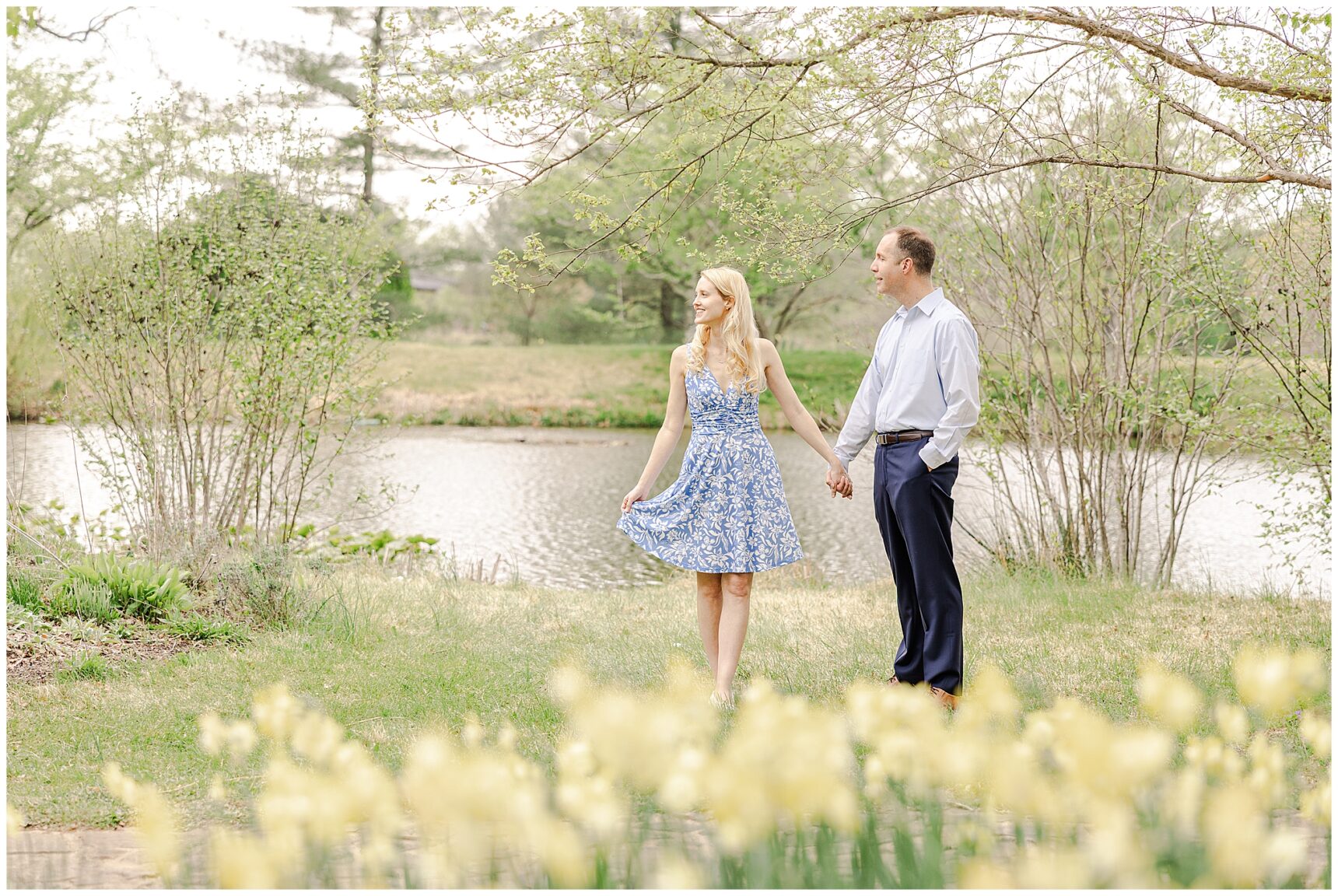 Virginia wedding photographer; Meadowlark Gardens; Brooke Danielle Photography; Katherine and Mike; Meadowlark Engagement Session;