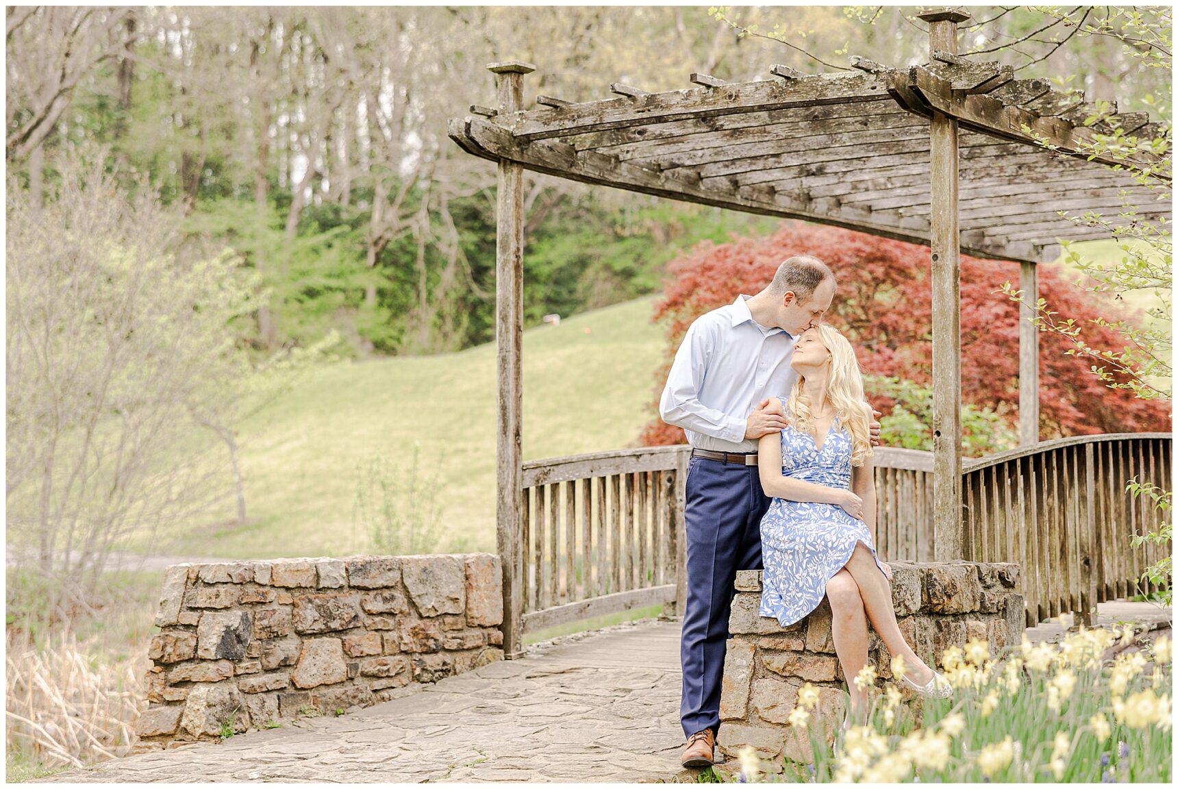 Virginia wedding photographer; Meadowlark Gardens; Brooke Danielle Photography; Katherine and Mike; Meadowlark Engagement Session;