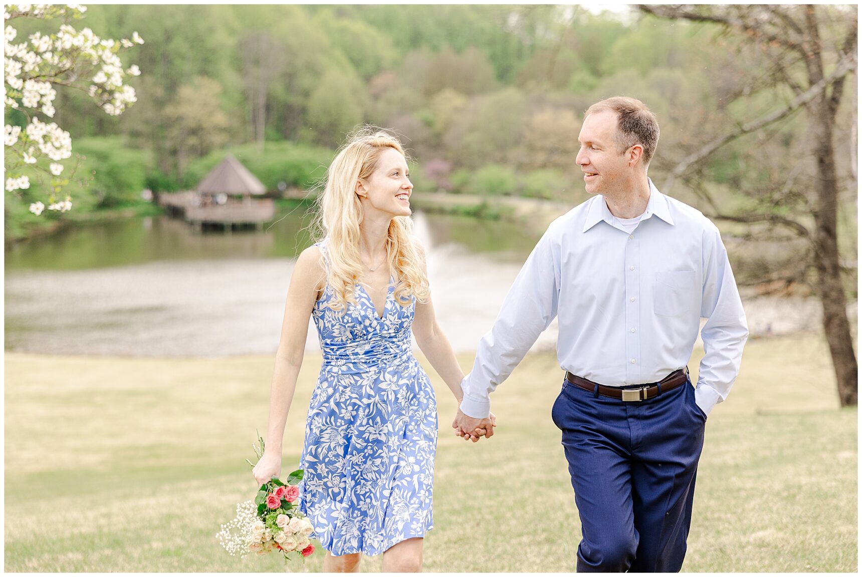 Virginia wedding photographer; Meadowlark Gardens; Brooke Danielle Photography; Katherine and Mike; Meadowlark Engagement Session;