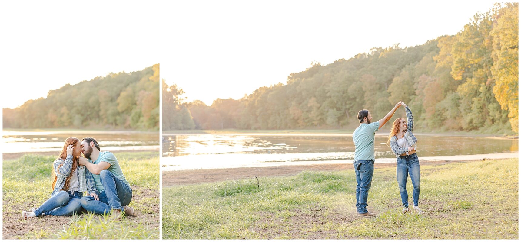 Crockett Park; Kara & Andrew; Virginia Wedding Photographer; Virginia Engagement Photographer; Golden Hour Engagement Session;