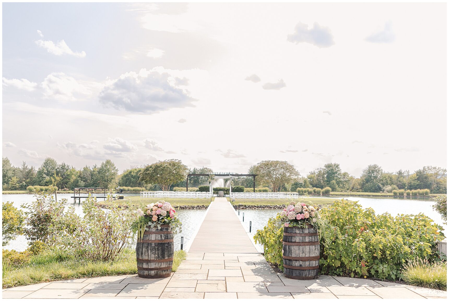Ceremony space at Old House Vineyards in Culpeper, Virginia